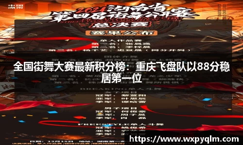 全国街舞大赛最新积分榜：重庆飞盘队以88分稳居第一位