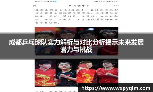 成都乒乓球队实力解析与对比分析揭示未来发展潜力与挑战